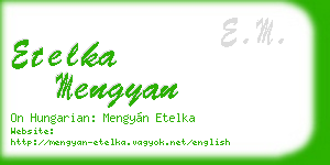 etelka mengyan business card